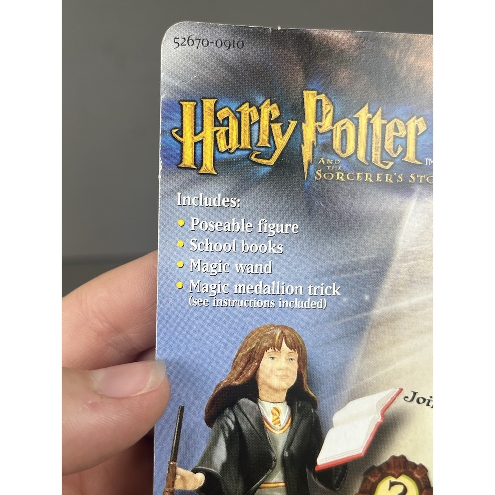 Gryffindor Hermione Harry Potter The Sorcerer's Stone Wizard Figure Mattel 2001 - Picture 6 of 8